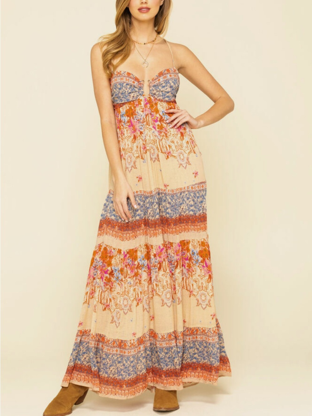 Free People Give a Little Sleeveless Maxi Dress